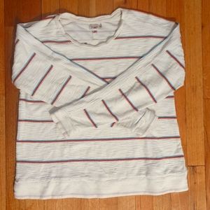 Faherty Striped Cotton Beach Sweater